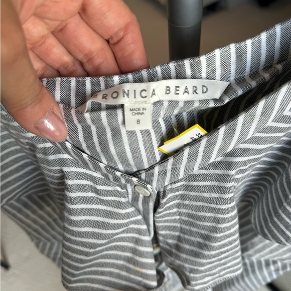 Veronica Beard off the shoulder striped blouse size 8 - Picture 4 of 4